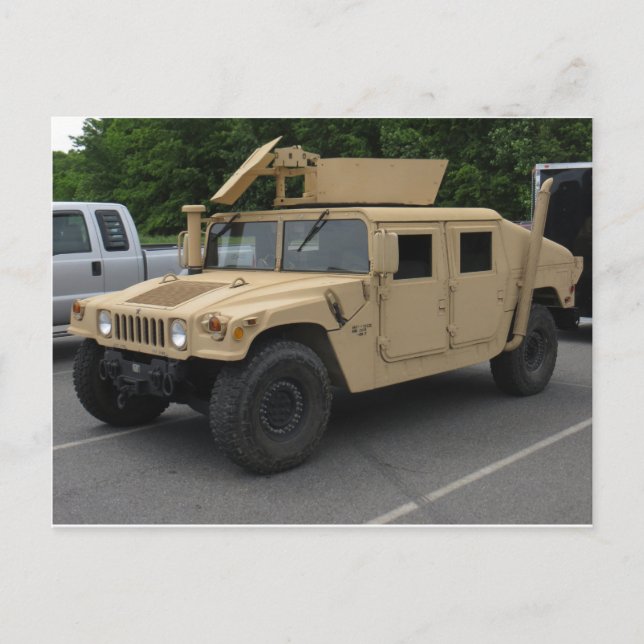 Militärfahrzeug Postkarte (Vorderseite)