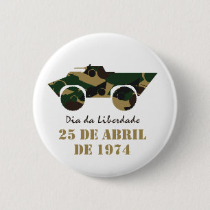 Militärfahrzeug-Symbol der Revolution vom 25. Apri Button