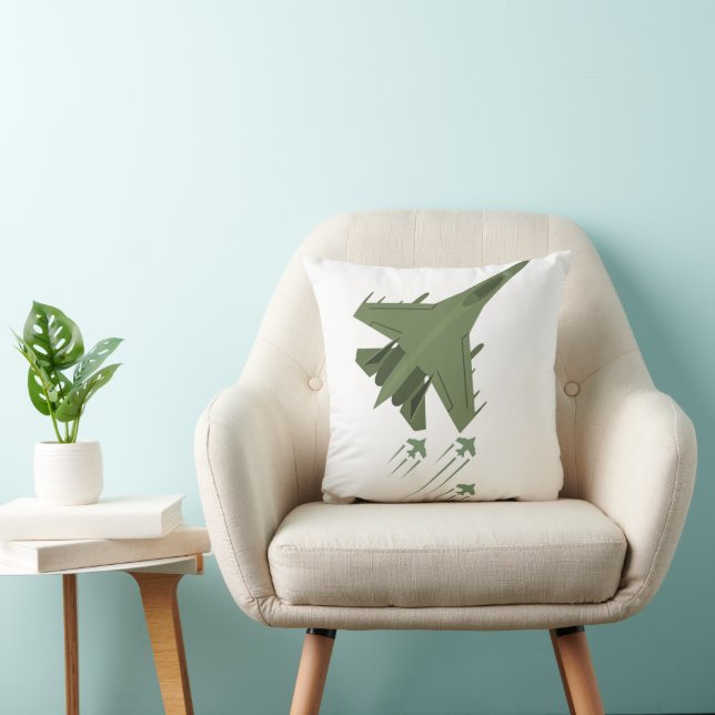 Militärflugzeug Kissen (Stuhl )