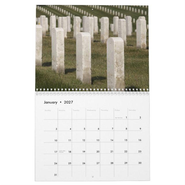 MilitärFriedhof Kalender (Jan 2027)