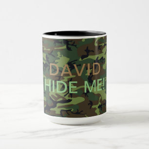 Militärgrün Tarnung Deinen Namen Verstecke Mich Zi Tasse