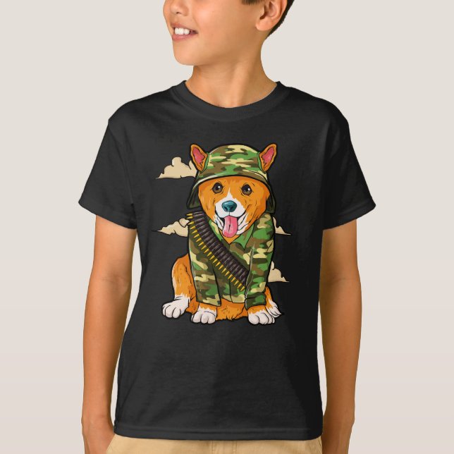 Militärhund der Cogri-Armee T-Shirt (Vorderseite)