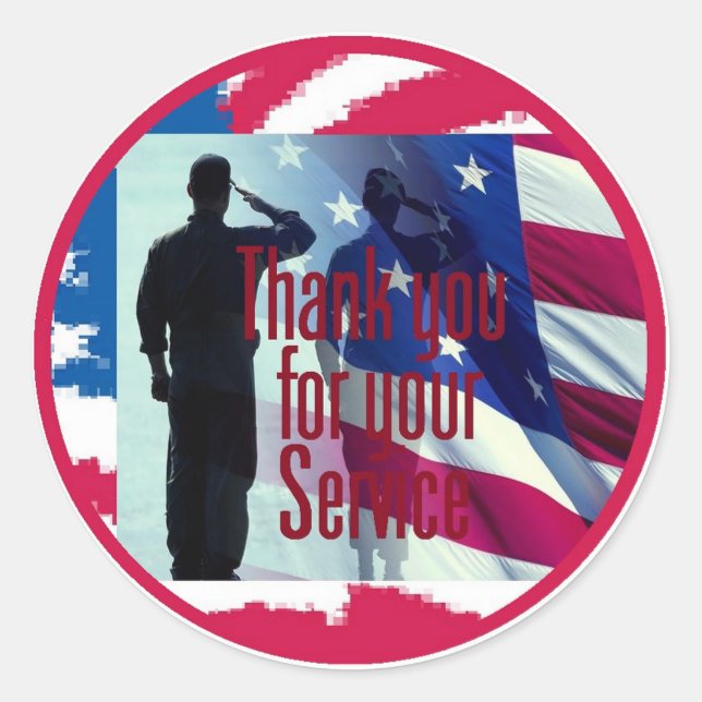 MILITÄRIN RUNDER AUFKLEBER (Vorderseite)