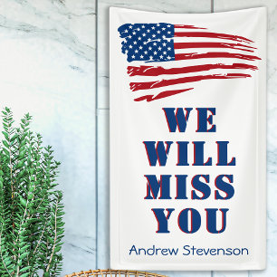 Militärische Abfahrt Party Patriotische amerikanis Banner
