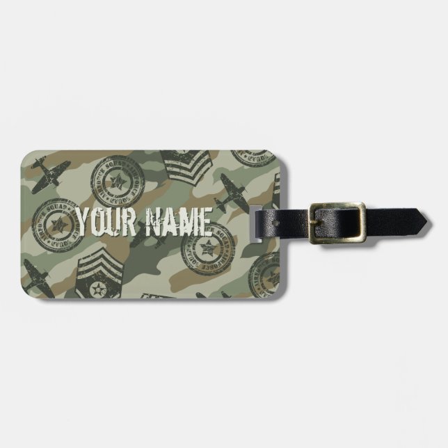 Militärische Abzeichen Gepäckanhänger (Vorderseite horizontal)