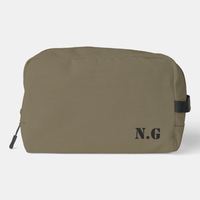 Militärische Army Green Waschbeutel (Rückseite)