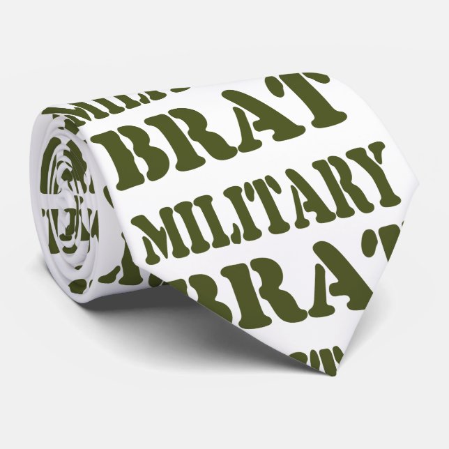 MILITÄRISCHE BRAT KRAWATTE (Gerollt)
