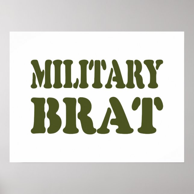 MILITÄRISCHE BRAT POSTER (Vorne)