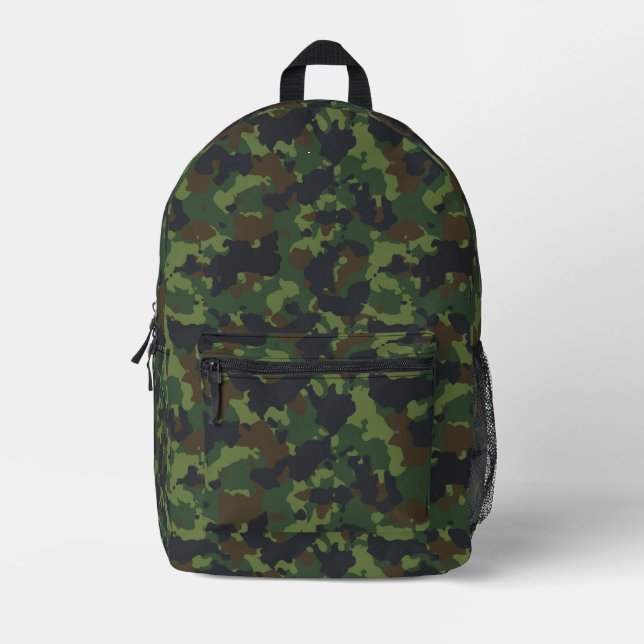 Militärische Camouflage der Grünen Armee Bedruckter Rucksack (Vorderseite)