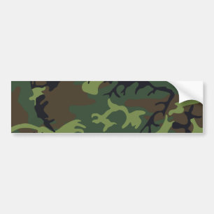 Militärische Camouflage des grünen Waldes Autoaufkleber