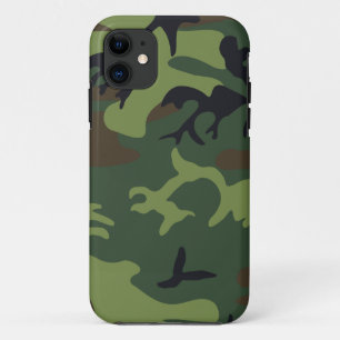 Militärische Camouflage des grünen Waldes Case-Mate iPhone Hülle