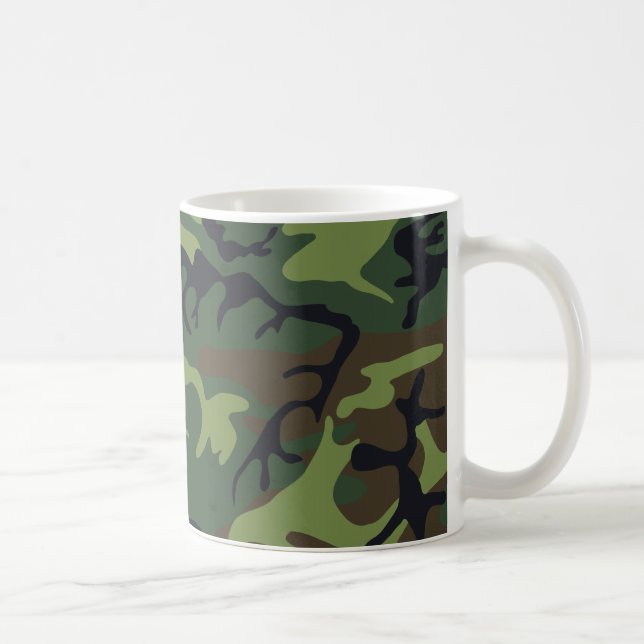 Militärische Camouflage des grünen Waldes Kaffeetasse (Rechts)