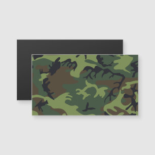 Militärische Camouflage des grünen Waldes Magnetkarte