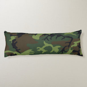 Militärische Camouflage des grünen Waldes Seitenschläferkissen