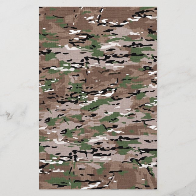 Militärische Camouflage-Fabrik Briefpapier (Vorderseite)