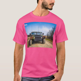Militärische Camouflage HMMMV Hummer Long T-Shirt