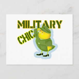 Militärische Chic Postkarte