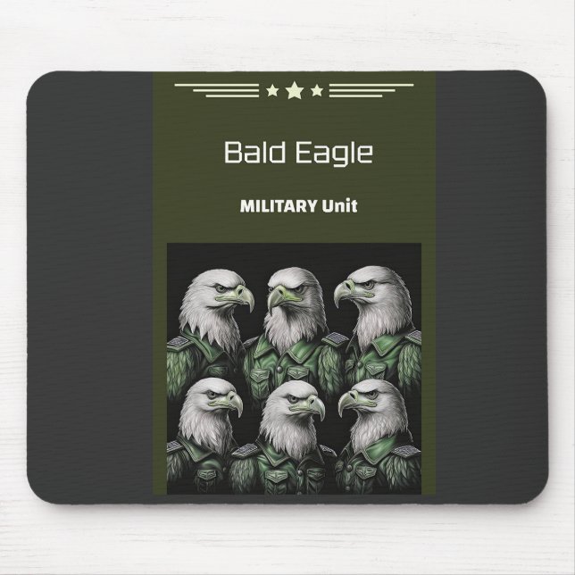 Militärische Einheit Bald Eagle Mousepad (Vorne)