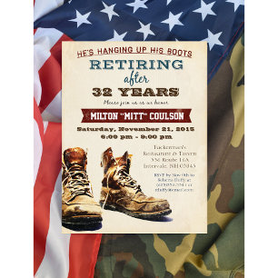 Militärische Einladung für den Ruhestandsbau