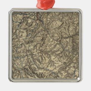 Militärische Einsätze der Kampagne von Atlanta 3 Silbernes Ornament