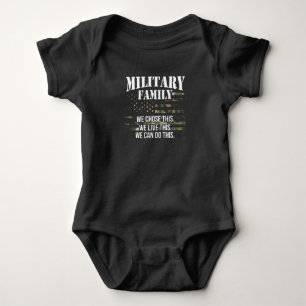 Militärische Familienunterstützung für Patrioti Baby Strampler