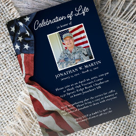 Militärische Feier der Life Fotos USA Flag Einladung