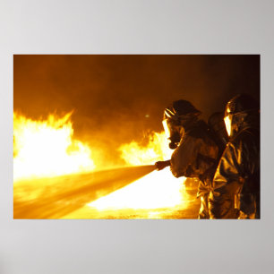 Militärische Feuerwehr Poster