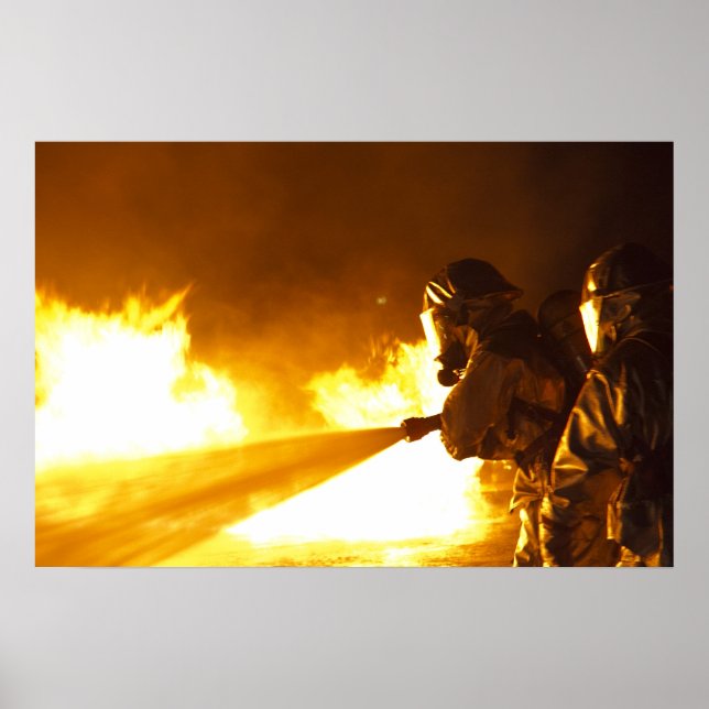 Militärische Feuerwehr Poster (Vorne)