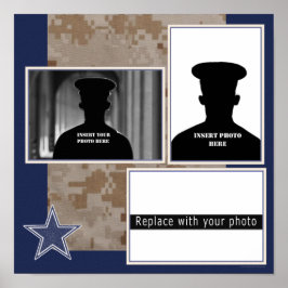 Militärische FotoCollage Poster