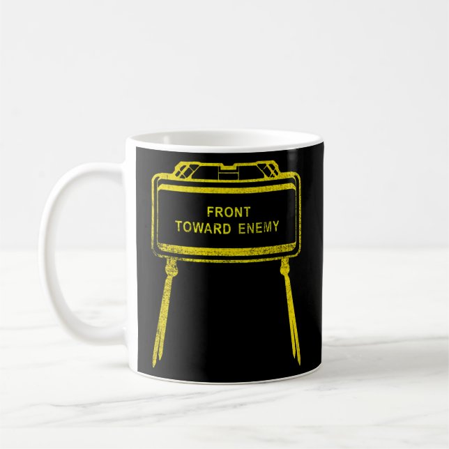 Militärische Front gegen Feind M18A1 Claymore Mine Kaffeetasse (Links)