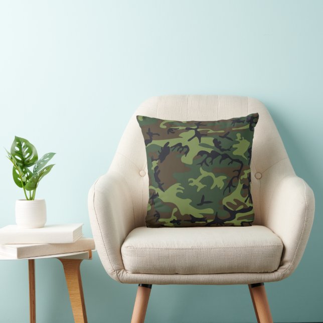 Militärische Green-Camouflage Kissen (Stuhl )