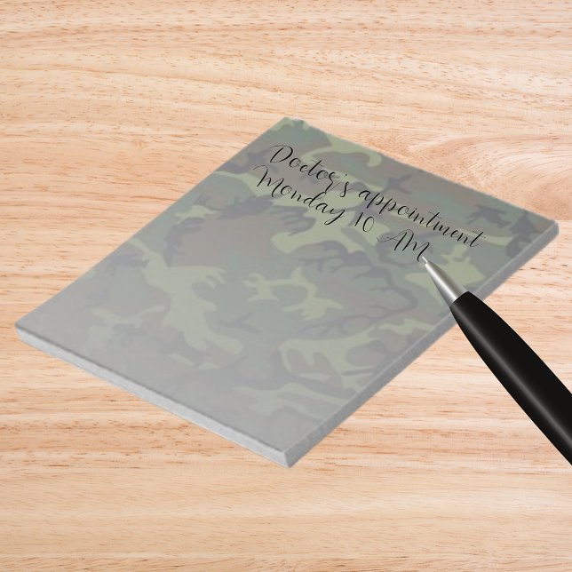Militärische Green-Camouflage Notizblock (Military Green Camouflage Notepad)