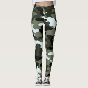 Militärische grüne Camouflage Leggings