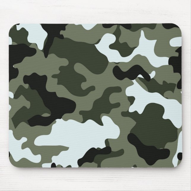 Militärische grüne Camouflage Mousepad (Vorne)