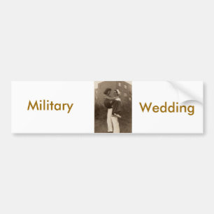 Militärische Hochzeit Autoaufkleber