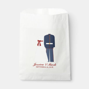 Militärische Hochzeit Geschenktütchen