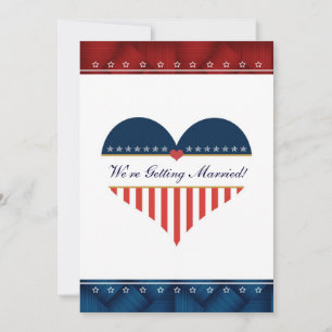 Militärische Hochzeitseinladung des Patriotischen  Einladung