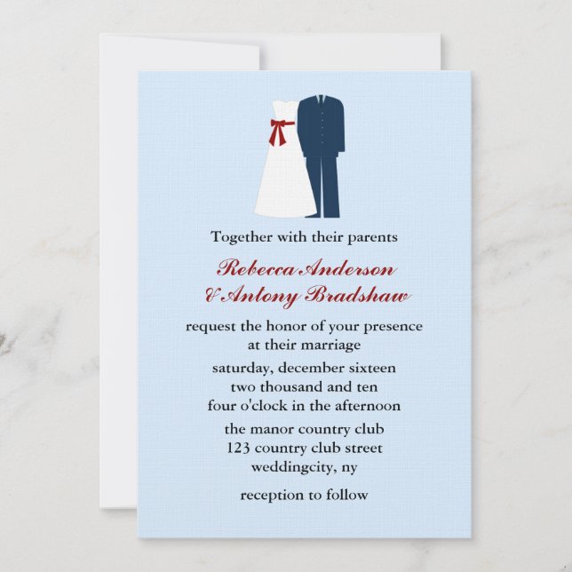 Militärische Hochzeitseinladungen Einladung (Vorderseite)