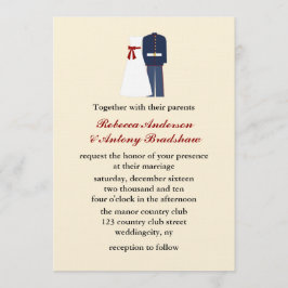 Militärische Hochzeitseinladungen Einladung