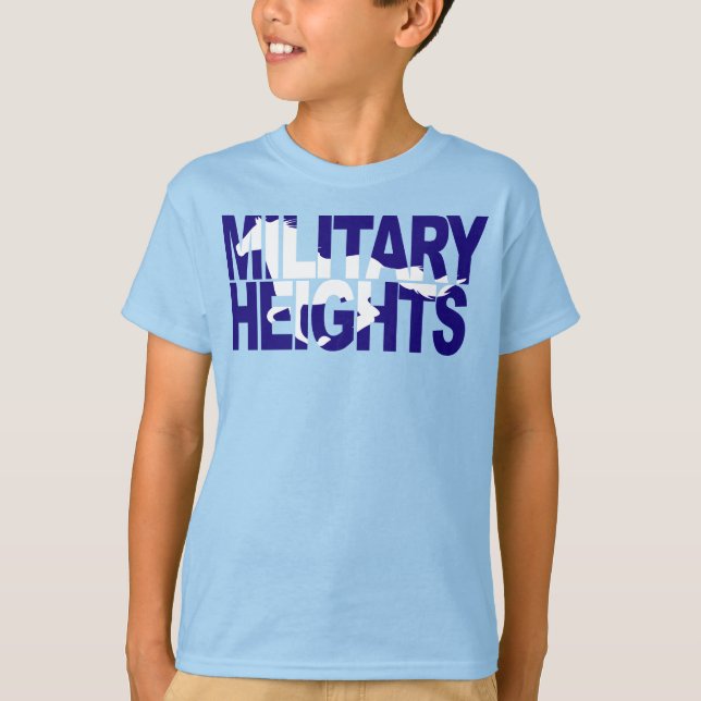 Militärische Höhen Mustangs T-Shirt (Vorderseite)