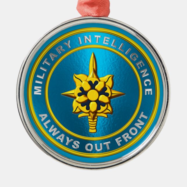 MILITÄRISCHE INTELLIGENZ ORNAMENT AUS METALL (Vorne)