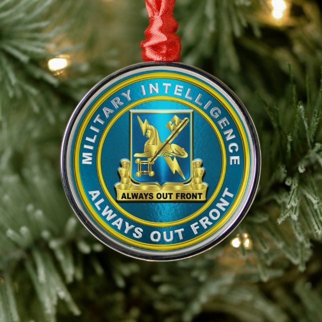 MILITÄRISCHE INTELLIGENZ ORNAMENT AUS METALL (Baum)