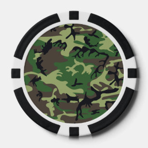 Militärische Kampagne Pokerchips