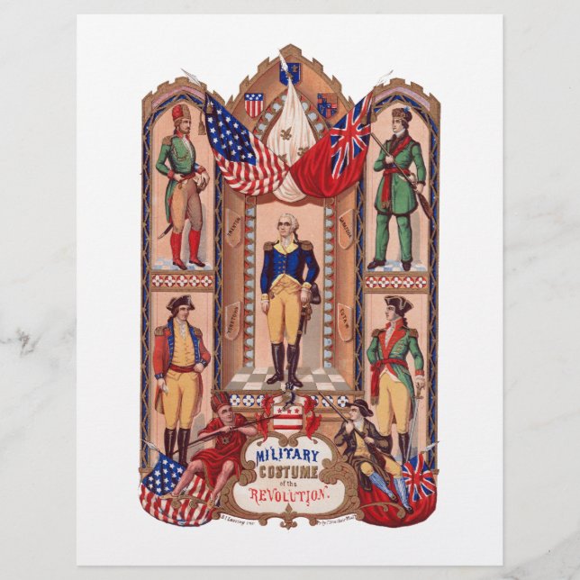 Militärische Kostüme des Revolutionskriegs 1855 (Vorderseite)