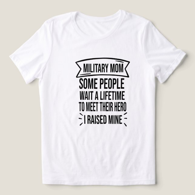Militärische Mama, die einige ein Leben lang warte Tri-Blend Shirt (Design Vorderseite)