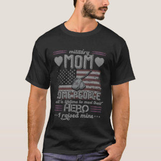 Militärische Mama I hob meinen Helden Patriot auf T-Shirt