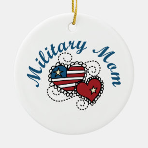 Militärische Mama Keramik Ornament