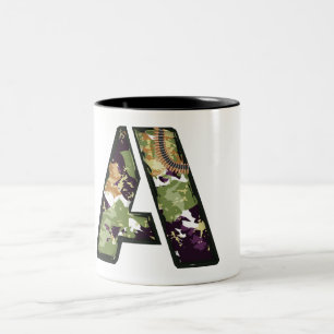 Militärische Schreibweise Zweifarbige Tasse