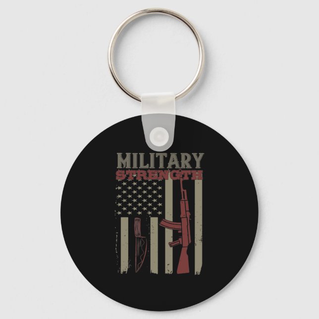 Militärische Stärke Schlüsselanhänger (Vorderseite)