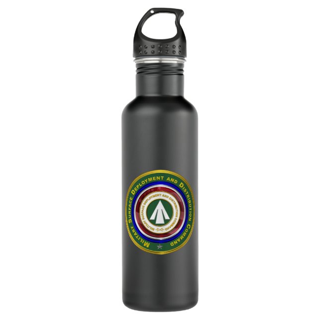 Militärische Stationierung Edelstahlflasche (Vorderseite)
